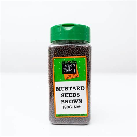 Shaker Jar Mustard Seeds Brown Green Valley Spices Online Store