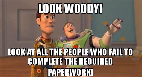 Look Woody Look At All The People Who Fail To Complete The Required