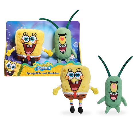 Buy Nickelodeon Spongebob Squarepants 2 Piece Plush Set 7 Inch Spongebob And 6 Inch Plankton