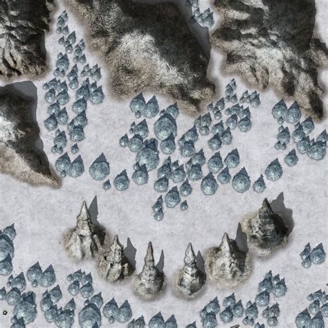 Frost Giants Last Stand Battlemap 4900x4900 Mountain Snow
