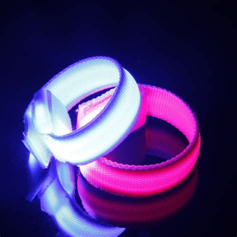1 Piece Led Luminescence Wrist Band Outdoor Activities Party Festival