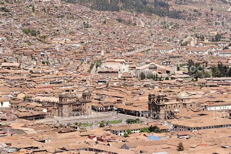 Cusco Main Square Stock Photo Download Image Now Aerial View