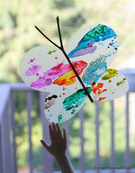 This has been a favorite toddler spring activity in our home for years.and not even just for toddlers! Watercolor Suncatchers: Butterfly Window Art | Spring ...