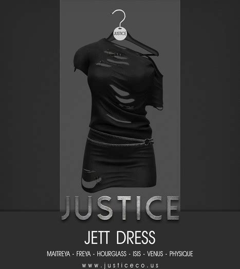Second Life Marketplace Justice Jett Dress Ebony