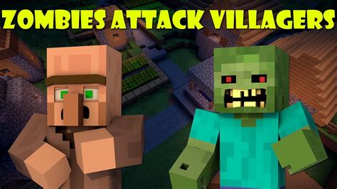 This article covers curing zombie villagers. When Zombies Attack Villagers - Minecraft - YouTube
