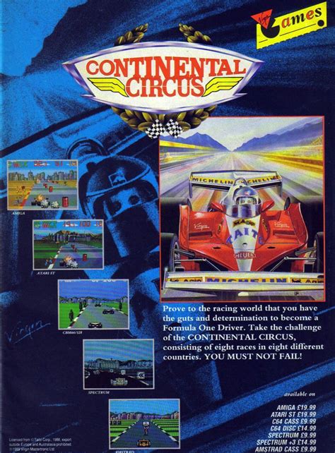 Atari St Continental Circus Scans Dump Download Screenshots Ads