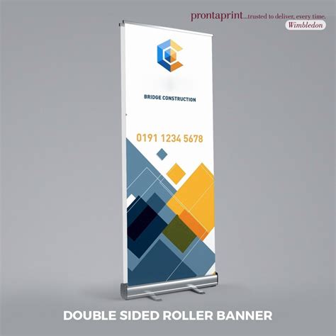 Double Sided Roller Banner Prontaprint Wimbledon