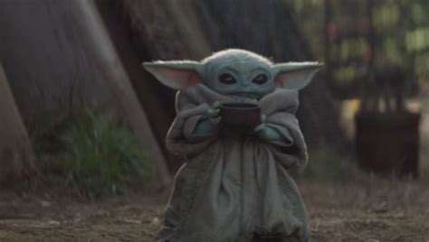 Baby Yoda Has The Tea In Latest Mandalorian Meme Taking Over Social Media