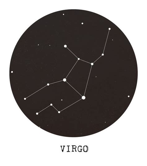 Virgo Star Constellation Art Print By Clarissa Di Nicola Virgo Tattoo