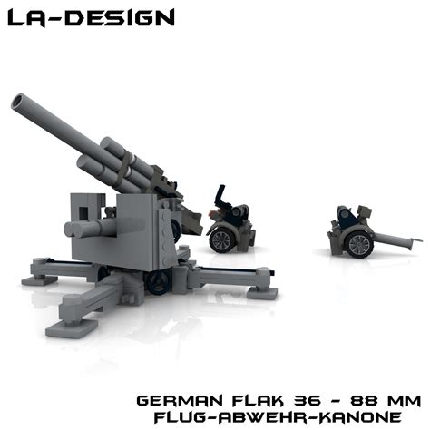 Lego Flak 36 Pak 88 Mm Ww2 Gun 3 A Photo On Flickriver