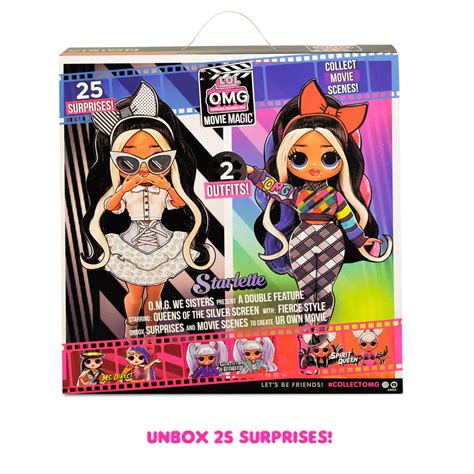 Lol Surprise Omg Movie Magic™ Starlette Fashion Doll With 25 Surprises Including Fashion Outfits