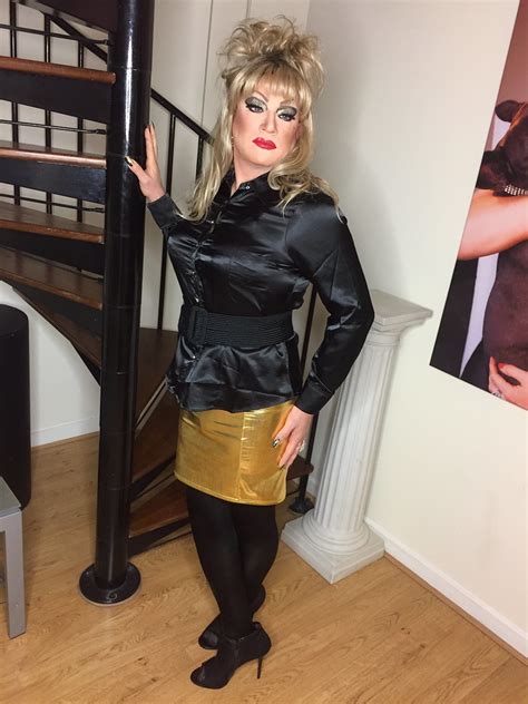 Black Gold Gold Mini Skirt And Black Satin Blouse Kaylah