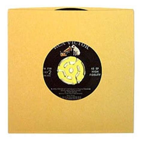 100 Gold Golden 7 Inch Heavyweight Paper Record Sleeves 45rpm Vinyl