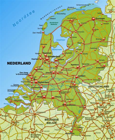 Netherlands Maps Printable Maps Of Netherlands For Download