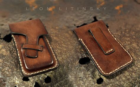 Leather Iphone Case By Leon Litinsky Leather Carving Leather Art