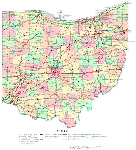 Map Of Ohio Cities And Towns Printable City Maps