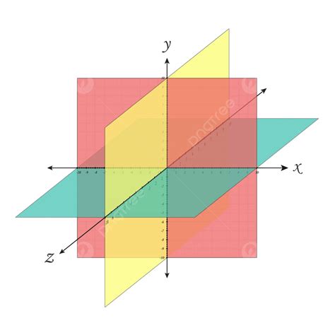 3d Grid With Isometric Shapes And Blank Graph Vector Dimensions