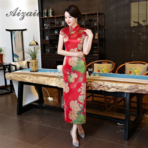 Wedding Dresses Chinese Traditional Women Qipao Dress Red Sexy Oriental