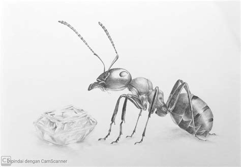 Drawing Ant With Pencil 2b On A3 Paper Art Drawing Ant Pencil Late