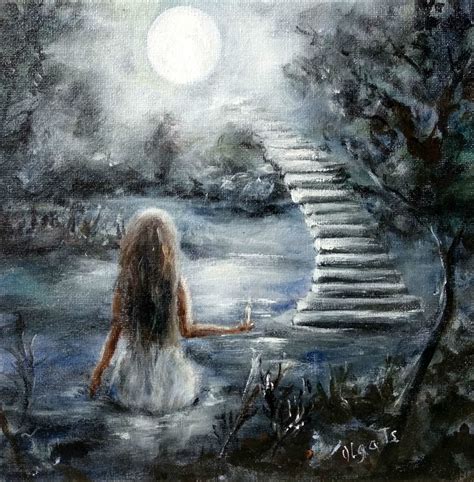 Stairway To Heaven Painting By Olga Tsyhypko Artmajeur