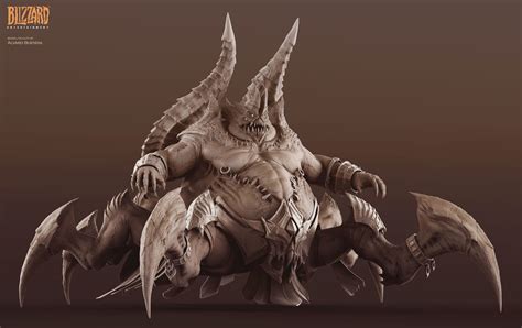 Azmodan Diablo 3 Alvaro Buendia Soul Stone Creatures Lion Sculpture