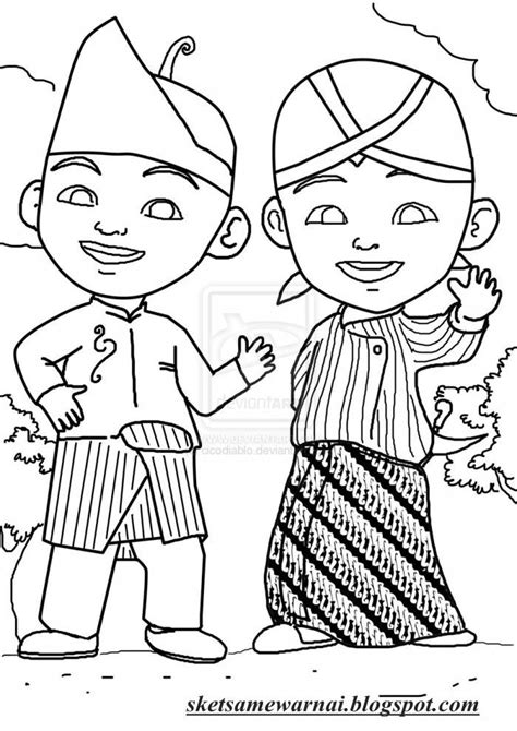 Daftar Pakaian Adat Sulawesi Sketsa Kumpulan Gambar Mewarnai Untuk Anak