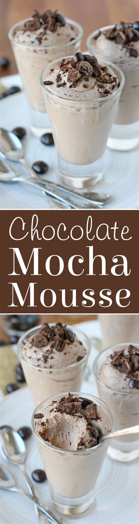 Chocolate Mocha Mousse Recipe Sweet Recipes Desserts Dessert Recipes