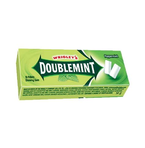 Buy Wrigleys Doublemint Chewing Gum Peppermint Flavor Pellets 10s