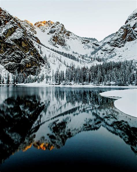 The Famous Italian Lake Braies During Winter Photograph By Matteo