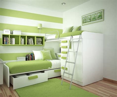 There are blue, orange, violet, green and other girls rooms. green-teen-room-ideas | HomeMydesign