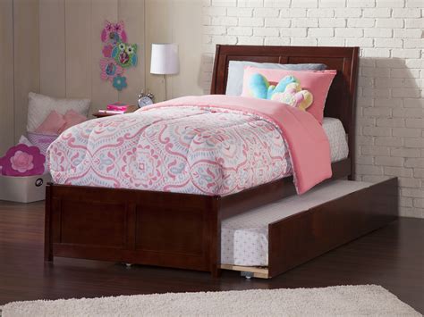 Portland Twin Extra Long Platform Bed With Matching Footboard And Twin