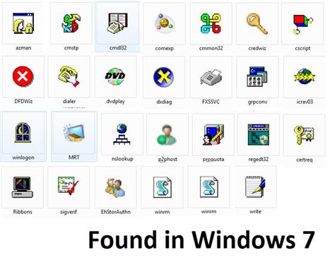 Roundup Of All The Dated Icons From Windows 7 Microsoft Windows