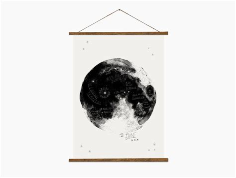 M A P O F T H E M O O N Hand Drawn Map Of The Moon Painted With A