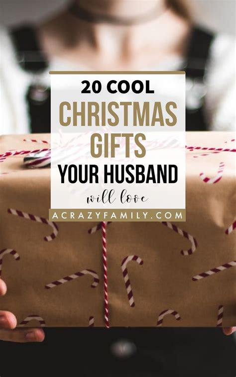 A Woman Holding A Wrapped Present With The Words 20 Cool Christmas