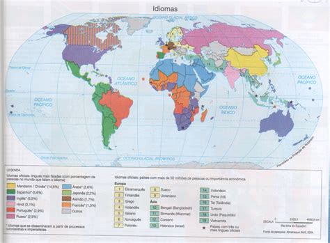 Professor Wladimir Geografia Idiomas Línguas Mais Faladas No Mundo