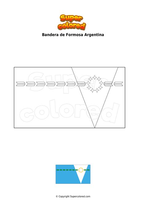 Dibujo Para Colorear Bandera De Formosa Argentina Supercolored Com My Xxx Hot Girl