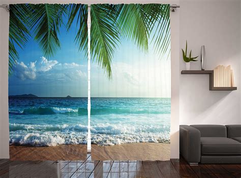 Check spelling or type a new query. Ocean Curtains 2 Panel Set by Ambesonne, Palms Trees ...