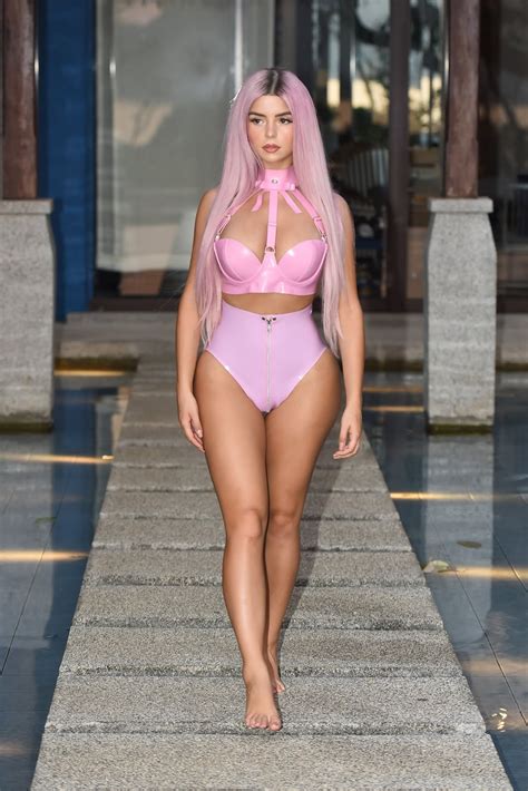Demi Rose Mawby In Pink Latex Bikini For Photoshoot In Phuket 02 03 2019 Celeb Central