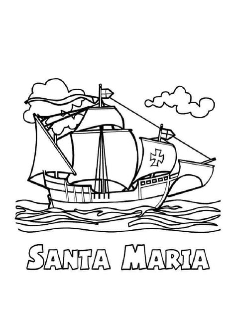 Columbus day coloring page sheets. 20 Free Printable Columbus Day Coloring Pages - ScribbleFun