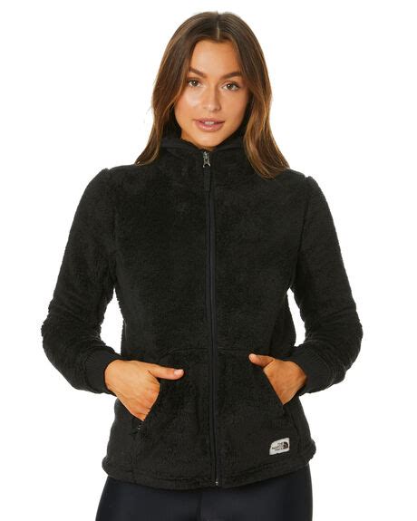 The North Face Womens Campshire Full Zip Sherpa Jacket Tnf Black