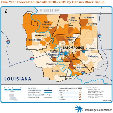 Baton Rouge Area Code Map