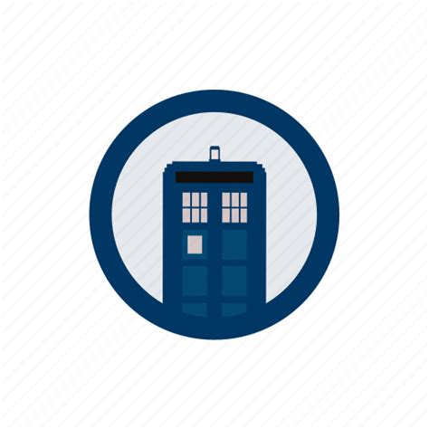 Tardis Blue Box Doctor Sci Fi Space Television Whovian Icon