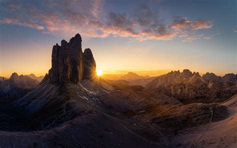 Dolomites Italy Poster Majestic Three Peaks Tre Cime Di Lavaredo