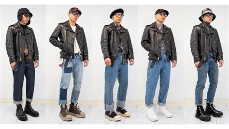 How To Style 6 Different Types Of Blue Jeans With Schottnyc Biker