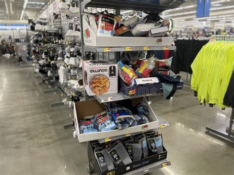 Walmart Supercenter Interior Messy Endcap Display Editorial Photo