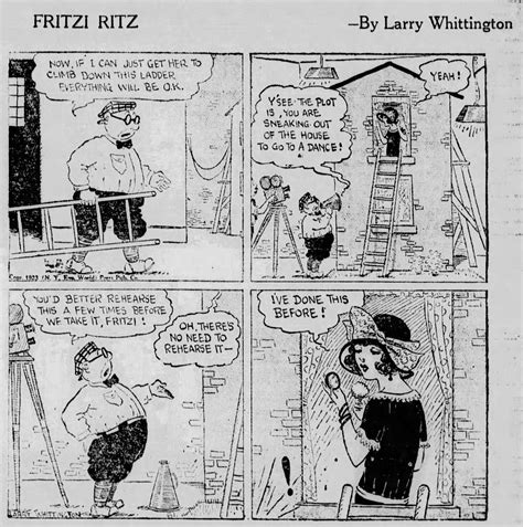Nancy Comics By Ernie Bushmiller On Twitter The 20s Fritzi Ritz By Larry Whittington 8 16 23