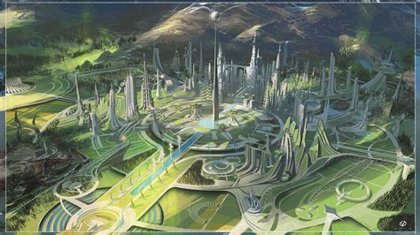 Environment Design Portraying A Possible Urbanisation For Tomorrowland