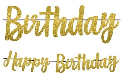 Gold Birthday Glitter Letter Banner Ft Party Suppl Balloon Curbside Pickup Curb Side Pick