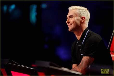 Adam Levine Flaunts His New Bleached Blonde Hair On The Voice Photo