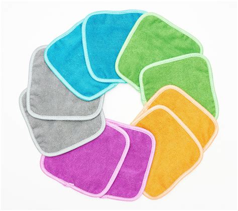 set of 10 loopy towel microfiber cleaning cloths by campanelli